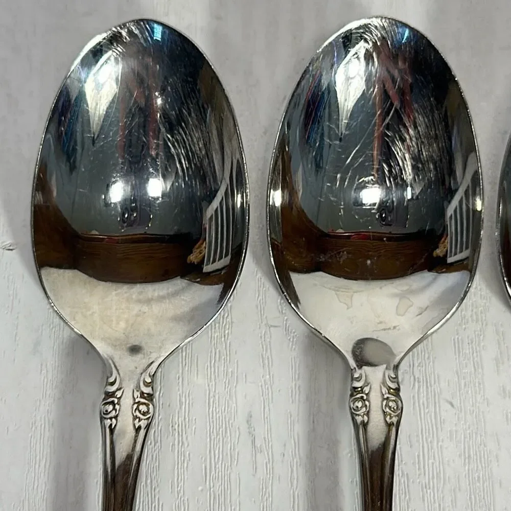 Oneida Brahms Community 7” Tablespoon Stainless Steel Flatware set‎ of 4